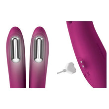 Vibrator dublu JIMMYJANE Solis Ascend 2 Pro, pentru zone intime și clitoris, cu funcție de încălzire, 7 funcții de vibrație, 3 viteze, roz