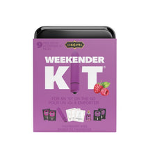 Set KAMASUTRA Weekender Kit Raspberry Kiss, cu vibrator bullet, ulei de masaj, cărți de joc cu poziții sexuale și lubrifiant (zmeură)