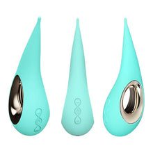 Stimulator clitoris LELO DOT AQUA, din silicon moale, cu mișcări inovatoare în formă de 8, 8 funcții de vibrație, albastru