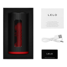 Masturbator automat LELO F1S V3 Pleasure Console, control prin aplicație, 7 funcții de vibrații sonice, negru cu roșu