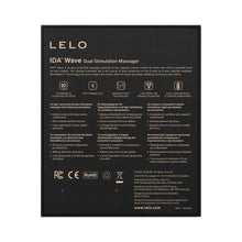 Vibrator dublu LELO IDA WAVE, pentru clitoris și punctul G, control prin aplicație, funcție de rotație, 10 funcții de vibrație, negru