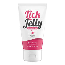 Lubrifiant cu aromă LICK JELLY Cherry, pe bază de apă, cu aromă naturală de cireșe, 50 ml