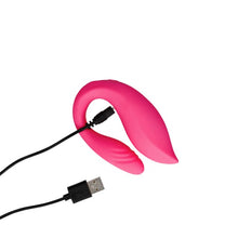 Vibrator pentru cupluri LOVELINE Couple Toy with Remote Control, control prin telecomandă, 10 funcții de vibrație, roz