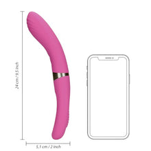 Vibrator dublu LOVELINE Double-Sided Flapping and G-Spot Vibrator, cu funcție de lovituri ritmice, 20 funcții de vibrație, roz