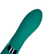 Aparat de masaj dublu LOVELINE Double-Sided Vibrating Wand, pentru corp și punctul G, 10 funcții de vibrație, verde