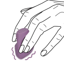 Vibrator pentru deget LOVELINE Finger Vibrator, pentru clitoris și zone erogene, 10 funcții de vibrație, rezistent la apă, mov