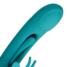 Vibrator rabbit LOVELINE Flapping G-Spot Butterfly Vibrator, cu funcție de lovituri ritmice, 21 funcții de vibrație, albastru