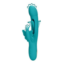 Vibrator rabbit LOVELINE Flapping G-Spot Butterfly Vibrator, cu funcție de lovituri ritmice, 21 funcții de vibrație, albastru