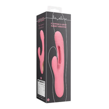 Vibrator rabbit LOVELINE Flapping G-Spot Rabbit Vibrator, cu funcție de lovituri ritmice, 21 funcții de vibrație, roz