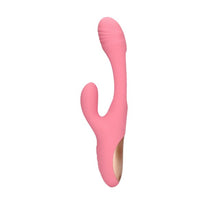 Vibrator rabbit LOVELINE Flapping G-Spot Rabbit Vibrator, cu funcție de lovituri ritmice, 21 funcții de vibrație, roz
