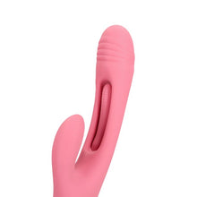 Vibrator rabbit LOVELINE Flapping G-Spot Rabbit Vibrator, cu funcție de lovituri ritmice, 21 funcții de vibrație, roz