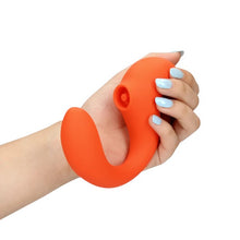 Vibrator dublu LOVELINE G-Spot Vibrator with Clitoral Pulse Wave, cu pulsații, 20 funcții de vibrație, portocaliu