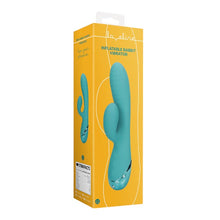 Vibrator rabbit LOVELINE Inflatable Rabbit Vibrator, cu funcție de umflare pentru stimularea punctului G, 10 funcții de vibrație, albastru