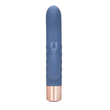 Vibrator rabbit LOVELINE Mini Rabbit Vibrator, pentru clitoris și punctul G, 10 funcții de vibrație, lungime 14.3 cm, albastru