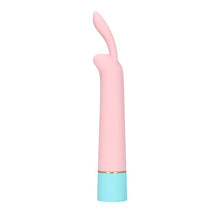 Vibrator LOVELINE Mini Rabbit Vibrator with USB Charger, cu design pentru stimulare versatilă, 10 funcții de vibrație, 17.5 cm, roz