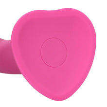 Vibrator LOVELINE Non-Phallic Vibrating Dildo Medium, cu ventuză, compatibil cu ham strap-on, 10 funcții de vibrație, 18.1 cm, roz