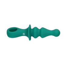 Vibrator anal LOVELINE Pawn Shaped Anal Vibrator, cu 12 funcții de vibrație, lungime 16.5 cm, diametru 3.4 cm, verde