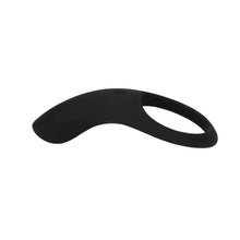 Inel vibrator pentru penis LOVELINE Pointed Cock Ring, 10 funcții de vibrație, din silicon moale, culoare negru