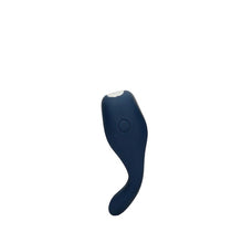 Inel vibrator pentru penis LOVELINE Pointed Cock Ring, 10 funcții de vibrație, din silicon moale, culoare albastru