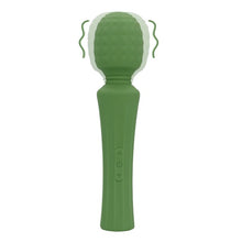 Aparat de masaj LOVELINE Powerful Wand Vibrator with Still Handle, pentru corp și zone intime, 40 funcții de vibrație, verde
