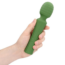 Aparat de masaj LOVELINE Powerful Wand Vibrator with Still Handle, pentru corp și zone intime, 40 funcții de vibrație, verde