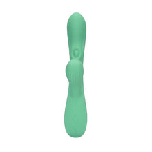 Vibrator rabbit LOVELINE Pulse Wave and Tongue Flickering, cu pulsații și funcție de simulare sex oral, 30 funcții de vibrație, verde