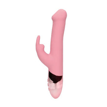 Vibrator rabbit LOVELINE Rotating Beads Rabbit Vibrator, cu perle rotative, 10 funcții de vibrație, lungime 22.5 cm, roz
