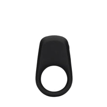 Inel vibrator pentru penis LOVELINE Vibrating Cock Ring, din silicon moale, 10 funcții de vibrație, negru