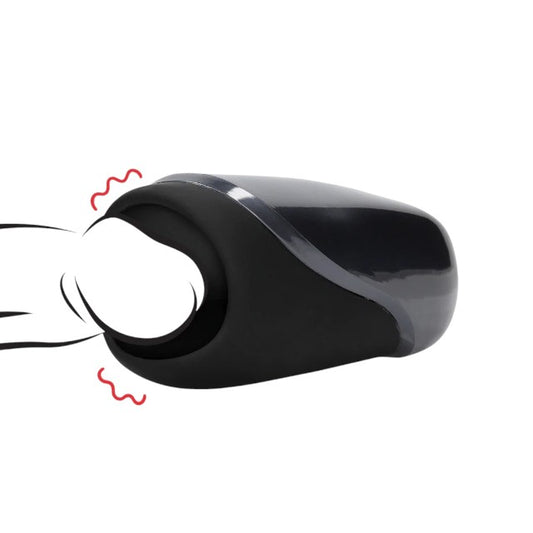 Masturbator automat LOVELINE Vibrating Masturbator, 10 funcții de vibrație, rezistent la apă, culoare negru