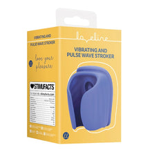 Masturbator automat LOVELINE Vibrating and Pulse Wave Stroker, cu funcție de pulsație, 10 funcții de vibrație, albastru