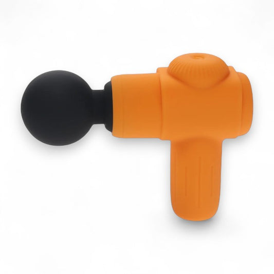 Aparat de masaj LOVELINE Mini Rechargable Micrboost Massager, pentru corp și zone erogene, 10 funcții de vibrație, portocaliu