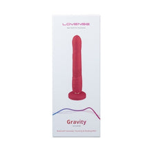 Vibrator LOVENSE Gravity, control prin aplicație, cu funcție de penetrare automată, vibrații nelimitate, 27 cm, roșu