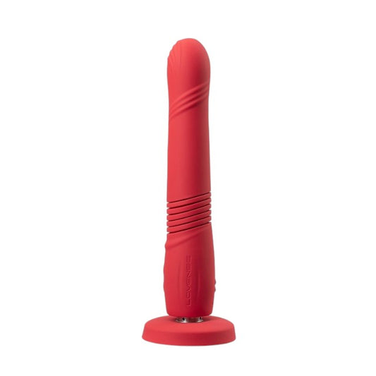 Vibrator LOVENSE Gravity, control prin aplicație, cu funcție de penetrare automată, vibrații nelimitate, 27 cm, roșu