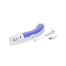 Vibrator multifunctional LOVENSE - HYPHY, control prin aplicatie, pentru stimularea punctului G si a clitorisului, culoarea mov si alb, 25 cm