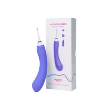 Vibrator multifunctional LOVENSE - HYPHY, control prin aplicatie, pentru stimularea punctului G si a clitorisului, culoarea mov si alb, 25 cm