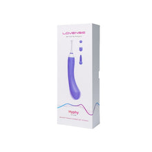 Vibrator multifunctional LOVENSE - HYPHY, control prin aplicatie, pentru stimularea punctului G si a clitorisului, culoarea mov si alb, 25 cm