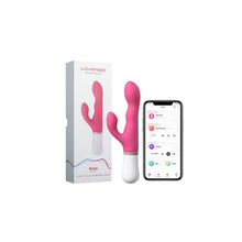 Vibrator rabbit LOVENSE Nora Rotator, cu stimulator dublu, control prin aplicație, funcție de rotație, funcții de vibrație nelimitate, roz