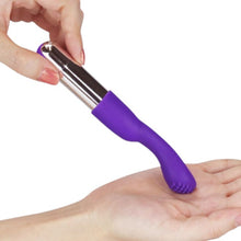 Vibrator LOVETOY Joy Versatile Tickler, pentru clitoris și zone erogene, cu 10 funcții de vibrație, rezistent la apă, mov cu argintiu