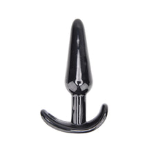 Set Plug Anal LovingJoy - Training, material moale si flexibil, negru, 12.75 cm, 11 cm, 9.5 cm, 9 cm