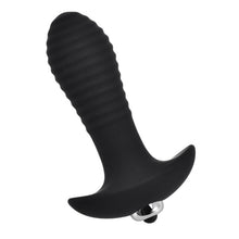 Vibrator anal LOVING JOY Swirl Vibrating Butt Plug, 7 funcții de vibrație, lungime 14.5 cm, diametru 3.5 cm, negru