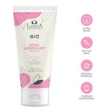 Lubrifiant anal LUXURIA Bio Anal Lubricant, formulă naturală pe bază de apă, cu efect de lungă durată, 100 ml (roz)