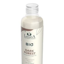 Ulei de masaj LUXURIA Bio Dark Forest, cu uleiuri naturale, fără parabeni, aromă floral și lemnoasă, 100 ml (maro)
