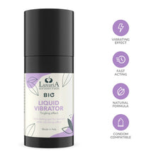 Gel intim LUXURIA Bio Liquid Vibrator, cu efect de furnicături, pentru stimularea clitorisului și orgasm intens, 15 ml