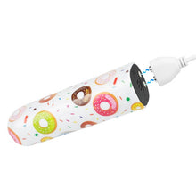 Vibrator tip Bullet LoveToy - Donut Massager, pentru stimularea clitorisului, 8.5 cm, alb