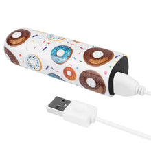 Vibrator tip Bullet LoveToy - Donut Massager, pentru stimularea clitorisului, 8.5 cm, alb