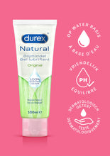 Lubrifiant Durex Natural Original, pe baza de apa, 100 ml