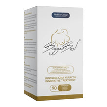 Capsule MEDICA-GROUP Bigger Bust, pentru mărirea și fermitatea sânilor, cu extract de trifoi roșu, 90 bucăți