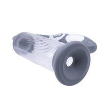 Pompa electrica MEN SUCK VACUUM - THINK BIGGER, pentru marirea penisului si imbunatatirea performantelor sexuale, gri cu alb