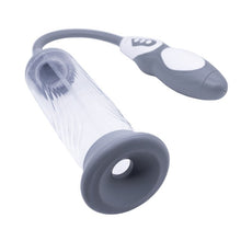 Pompa electrica MEN SUCK VACUUM - THINK BIGGER, pentru marirea penisului si imbunatatirea performantelor sexuale, gri cu alb