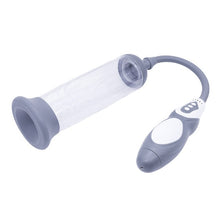 Pompa electrica MEN SUCK VACUUM - THINK BIGGER, pentru marirea penisului si imbunatatirea performantelor sexuale, gri cu alb